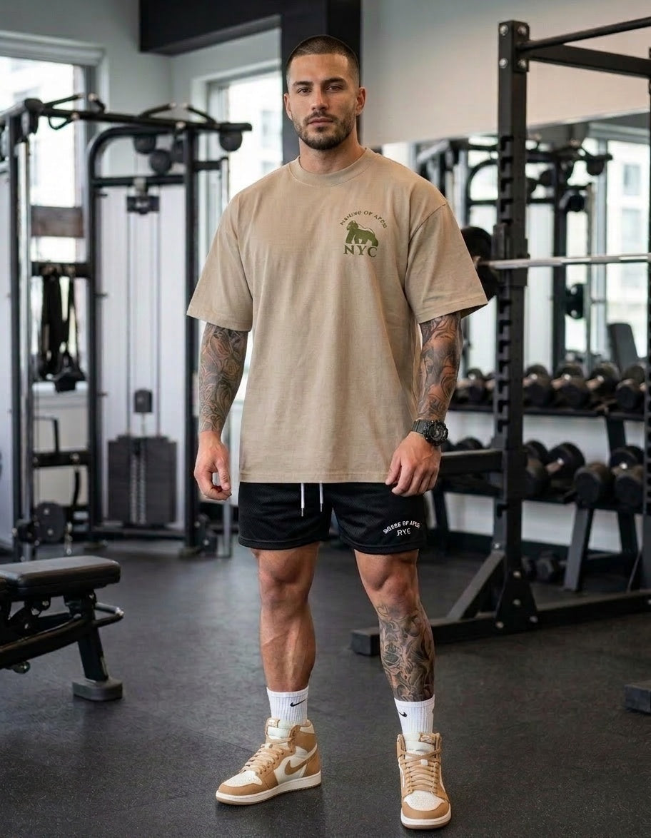 Heavyweight Drop Shoulder- Original Tan