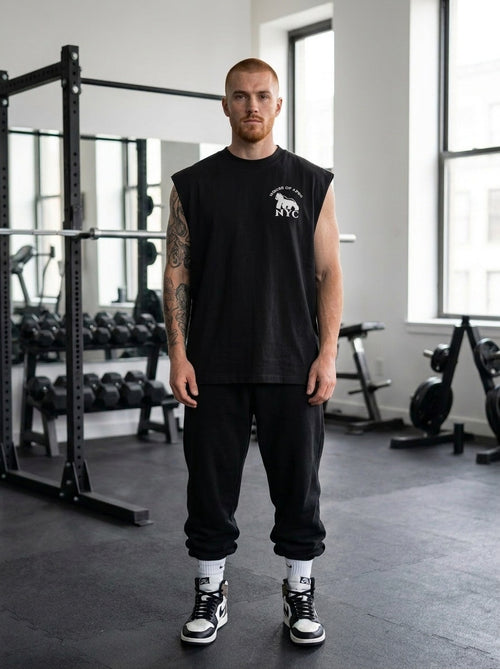 Muscle Tee- Black