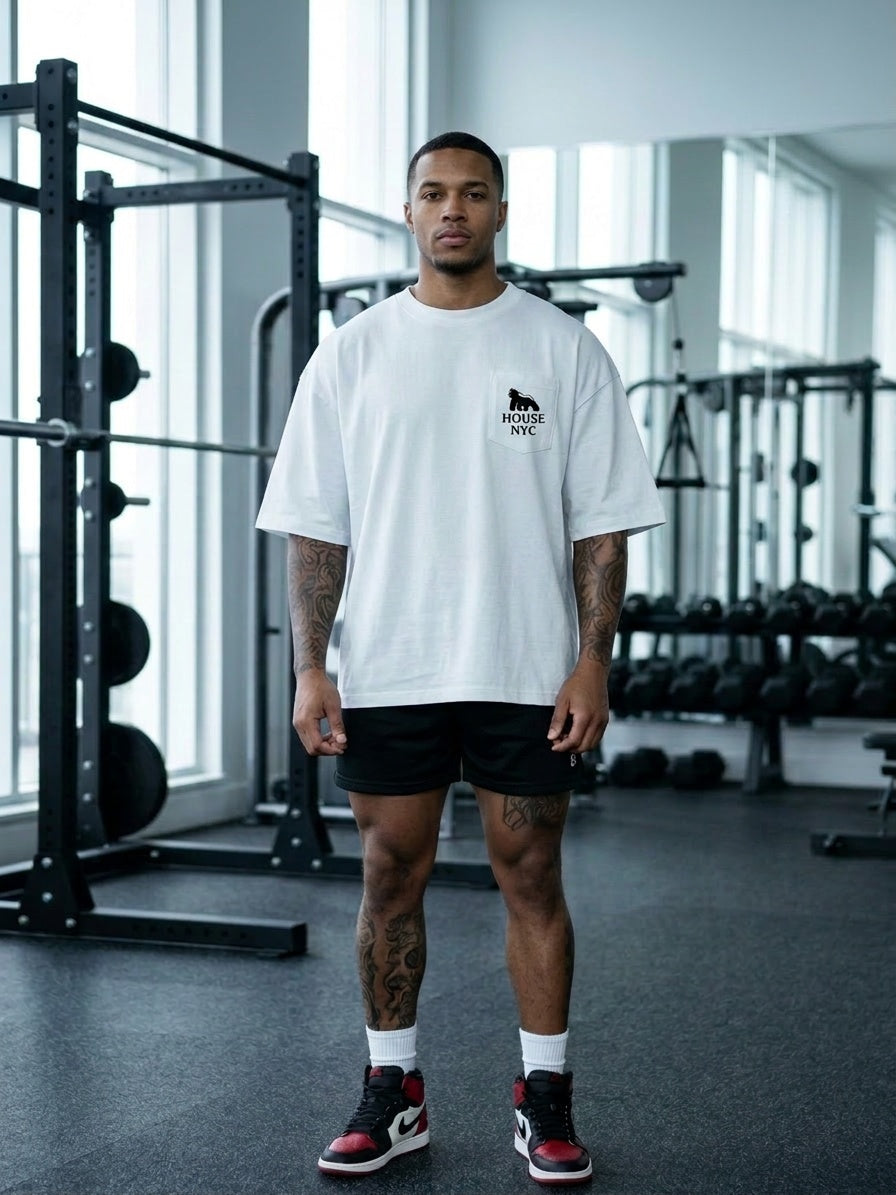 Heavyweight Drop Shoulder- Original White